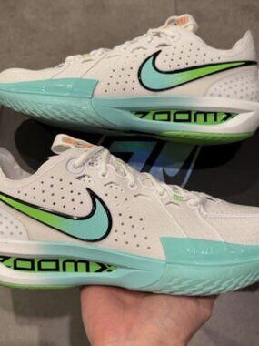 Nike Air Zoom GT Cut 3 White Bleached Turquoise Shoes Men's